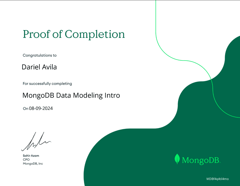 MongoDB Data Modeling