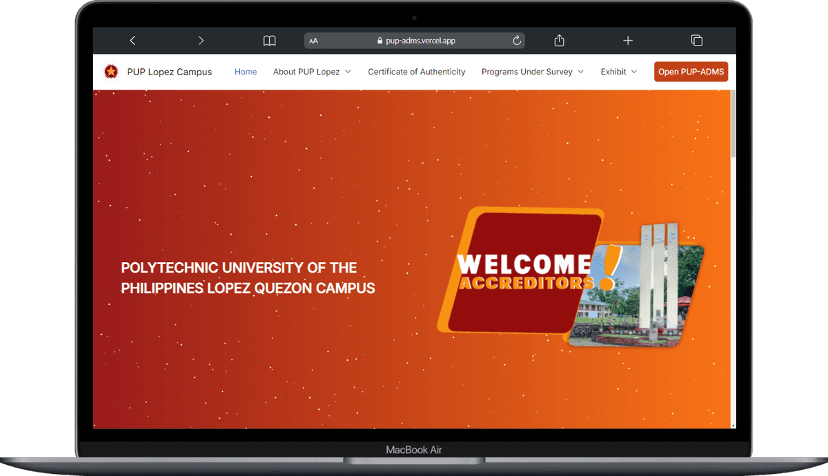 PUP-ADMS project image